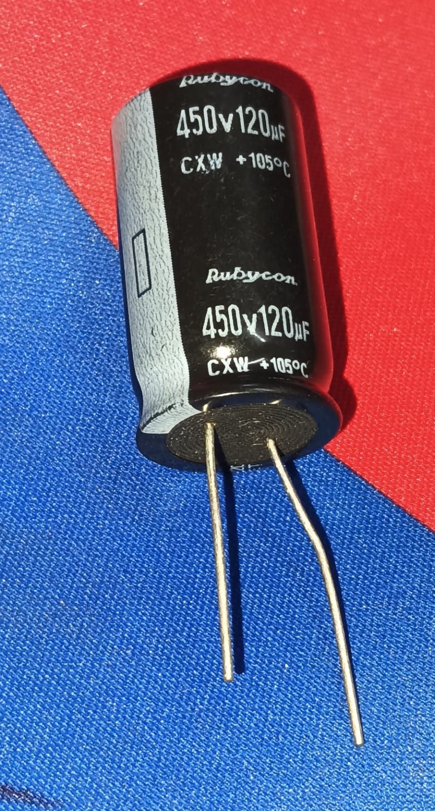 120uF 450V LEAD Electrolytic Rubycon Capacitor ETD11491