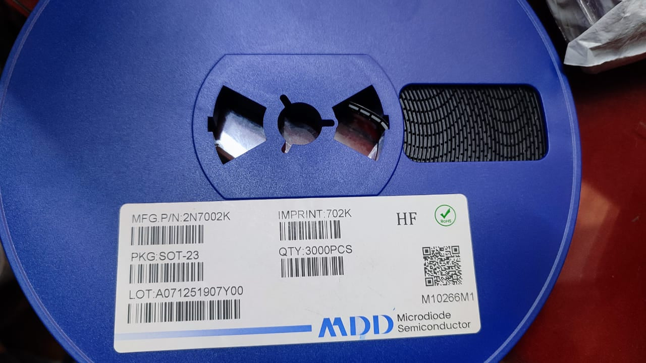 2N7002K MDD SOT-23 N Channel MOSFET 60V 300mA 702K ET6479