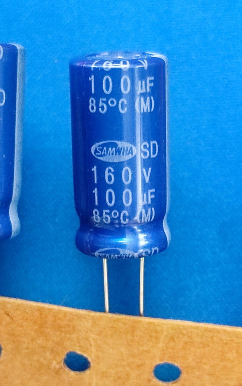 100uF 160V SAMWHA Electrolytic Capacitor ETA2242