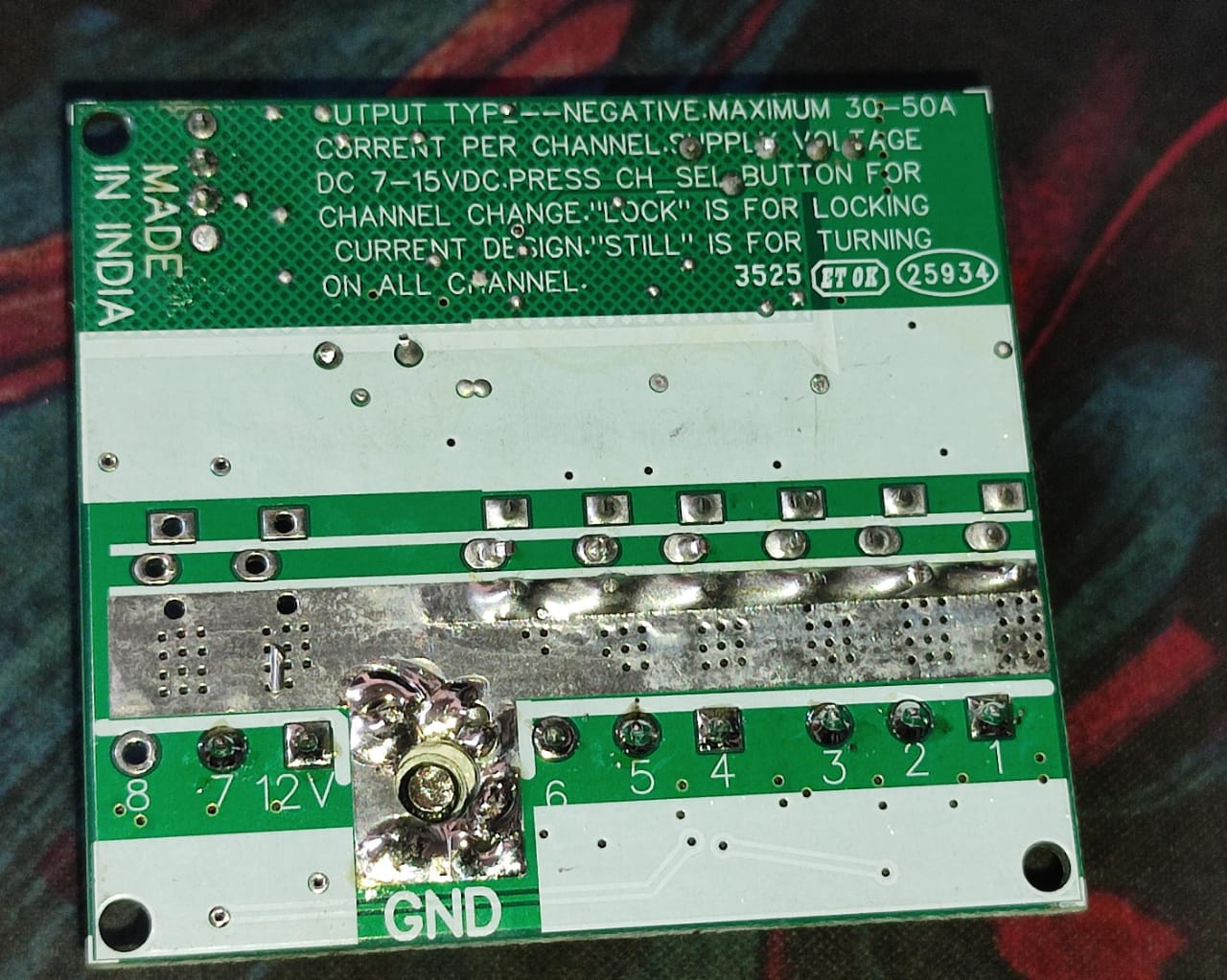 DC Design Chaser 30A 6 / 5 /4 Channel 7-15V DC ET11270