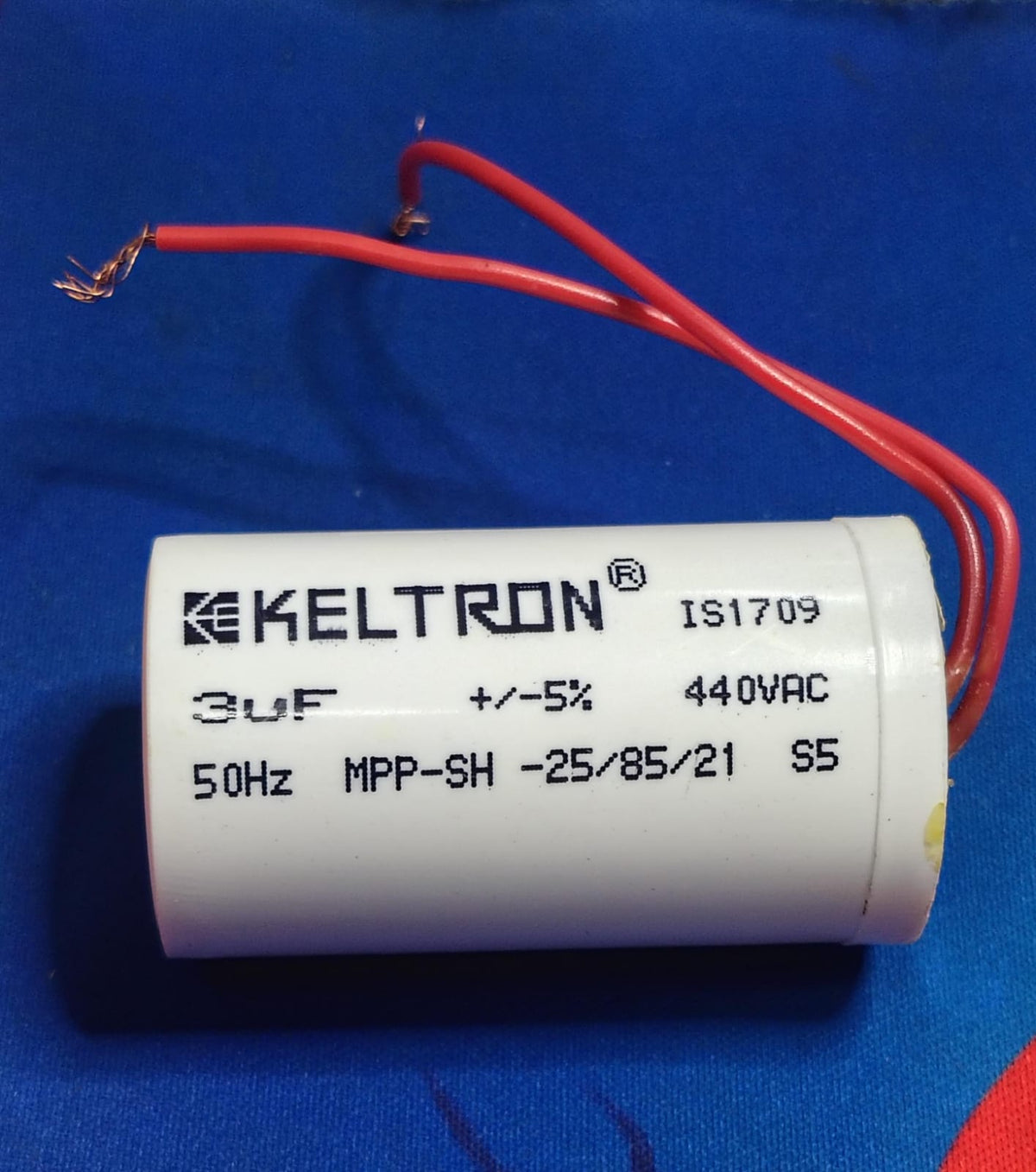 KELTRON 3UF MFD 440V METALLIZED POLYPROPYLENE SELF HEALING MOTOR RUN CAPACITORS MPP CAPACITOR ET10642