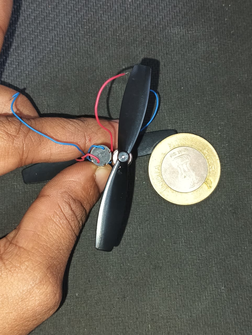 1 pair Coreless Motor 720 Micro With Propeller 3.7V ETD11237