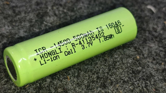 3.7V 500mAh 14500 Li-ion Battery HONGLI ET11366