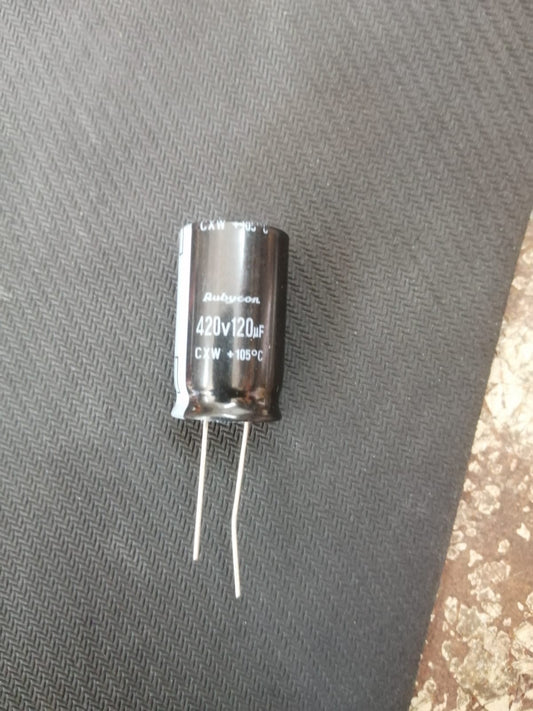 120uF 420V Electrolytic Rubycon Capacitor ET6621