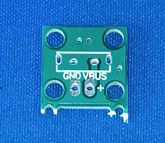 PCB For C Type USB to DIP Adapter Female breakout board module 2 pin vertical mount ETD11402