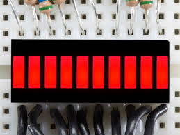 Red 10 Segment LED Bar-graph Display plane display tube ET7063