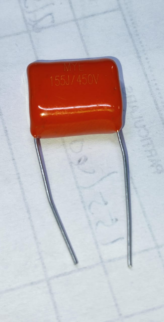 1.5UF 450V 155J450V Polyester Film Capacitor 15MM PITCH ET11231