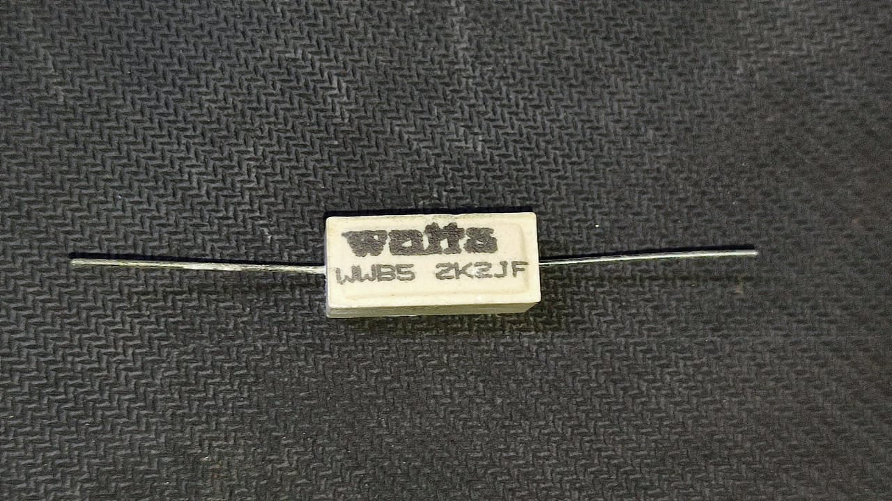 2.2K ohm 5W 2K2 WIRE WOUND RESISTOR 5% WATTS ET10092