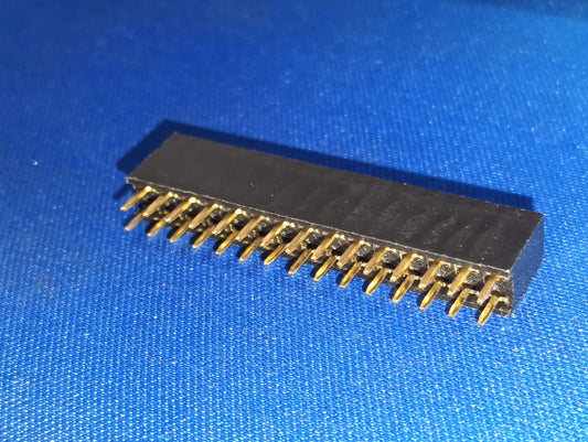 30 pin Female Headers 2X15pin 2.54mm Pitch 2541FV-2x15P-B  HanElectricity 3A 30PETD11143