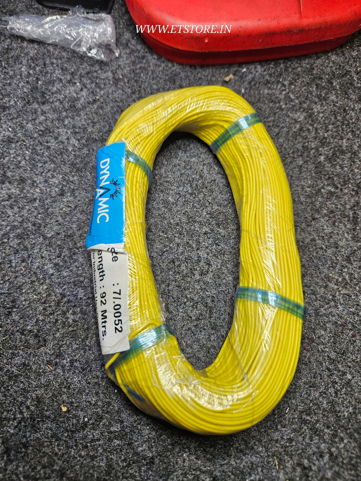 Yellow 92meter Wire 7/0.0052 MULTI Strand Multistrand 0.5A ETH6922
