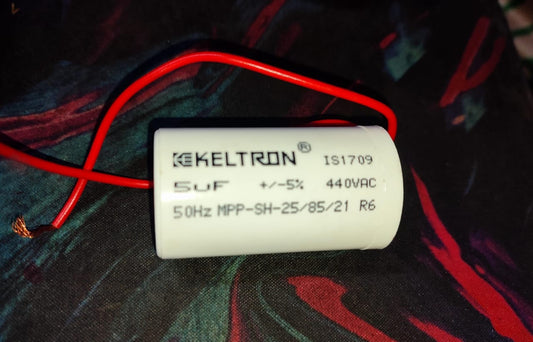 5UF 440V KELTRON METALLIZED POLYPROPYLENE SELF HEALING MOTOR RUN CAPACITORS MPP CAPACITOR ET11221