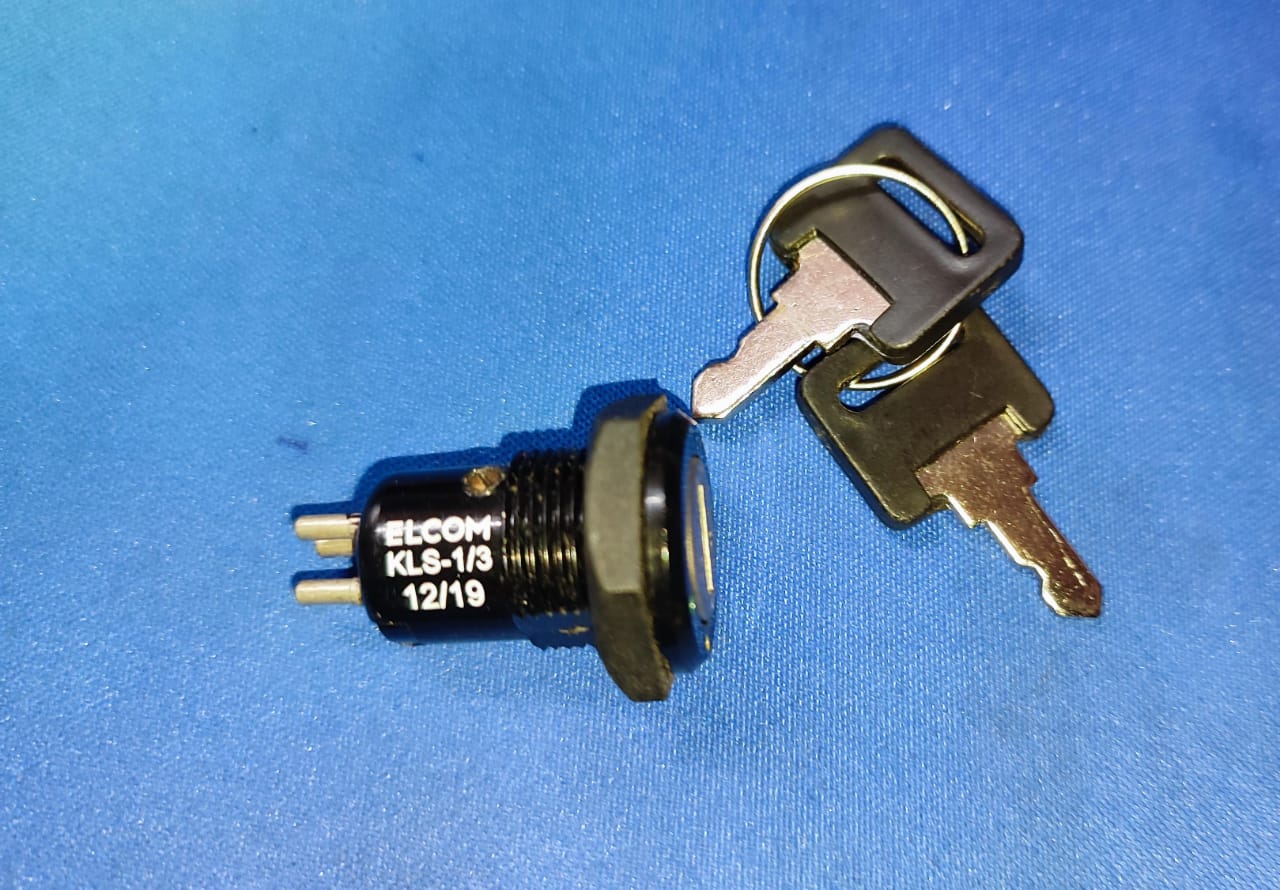 KLS-1/3  ELCOM  Key Switch lock  12VDC 25mA ETD11154