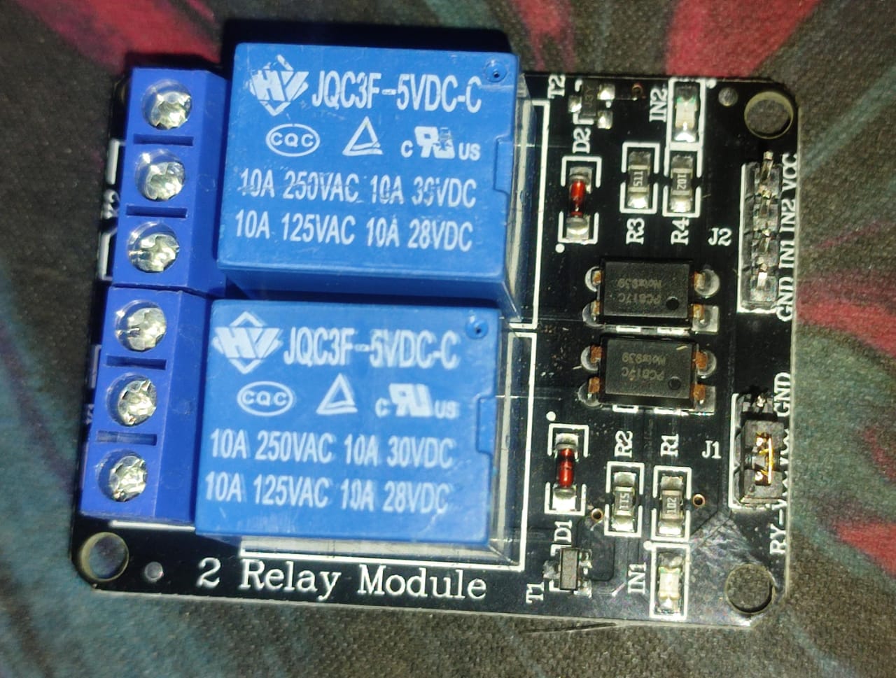 5V TWO 2 Channel Relay Module With Optocoupler LOW TRIGGER 2CH ET5070
