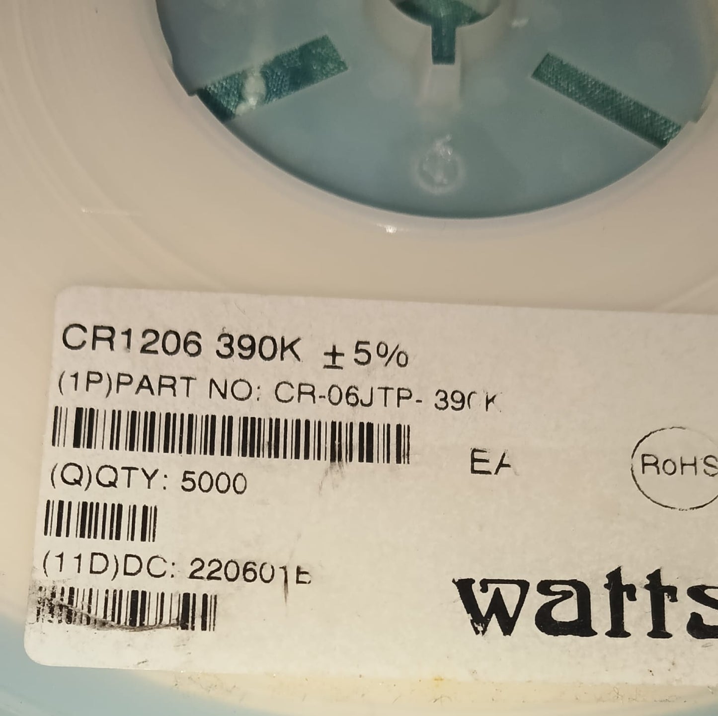 390K OHM 394 1206 SMD RESISTOR 0.25W 5% TOLERANCE ETD11413