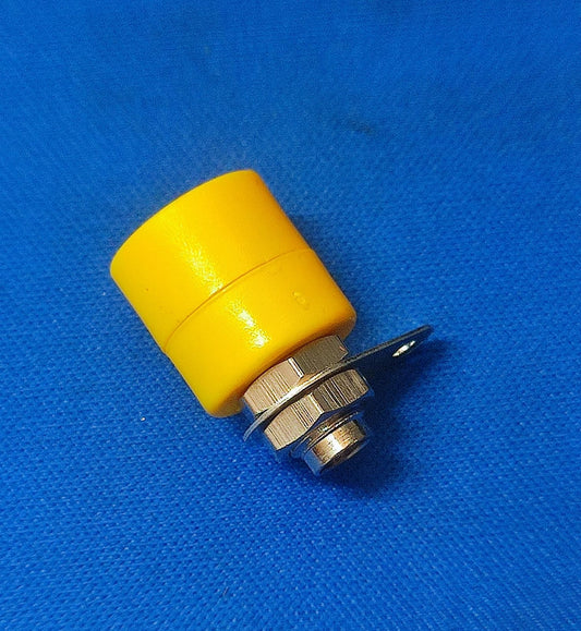 BS-5 yellow ELCOM BANANA JACK FEMALE 4MM 10A 250VAC ETD11018