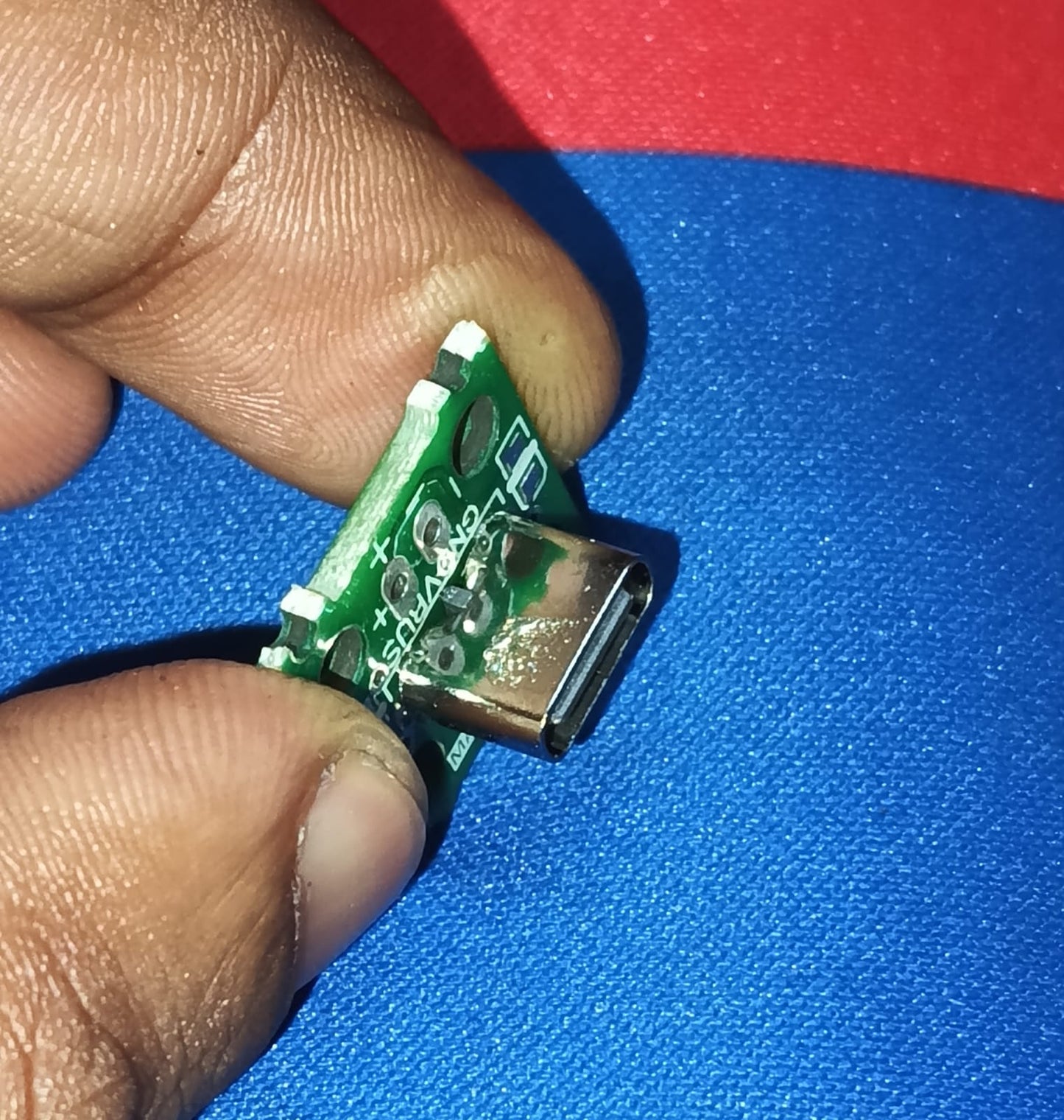 USB C Type USB to DIP Adapter Female breakout board module 2 pin vertical mount ETD11409