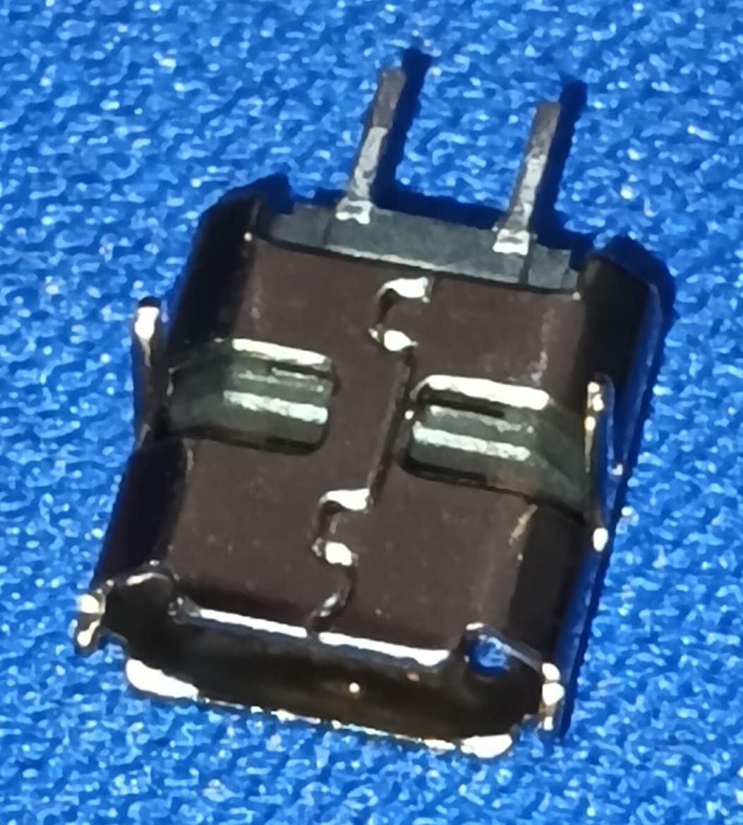 2 PIN Micro-B SMD USB FEMALE KH-MICRO-SMT.J-2P SMD kinghelm USB 2.0 1 2PIN ETD11451