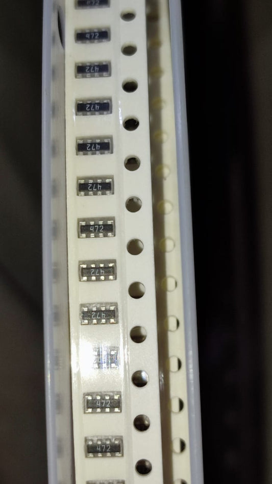 4.7K OHM 0603x4 SMD NETWORK RESISTOR 4K7 1/16W 5% ET9255