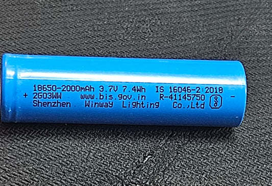 3.7V 2000mAh 18650 Li-ion Battery Lithium Cell Rechargeable  Hongli ET8055