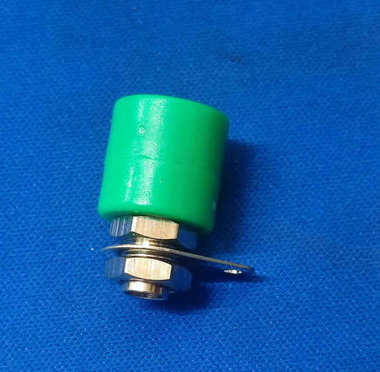 BS-5 Green ELCOM BANANA JACK FEMALE 4MM 10A 250 VAC ETD11017