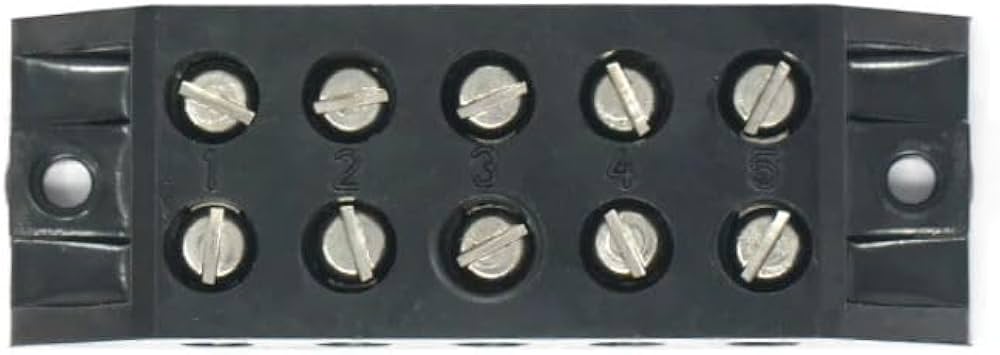 SE598 HT5 60A 5 Way Terminal Block Connector Open Type ETA2669