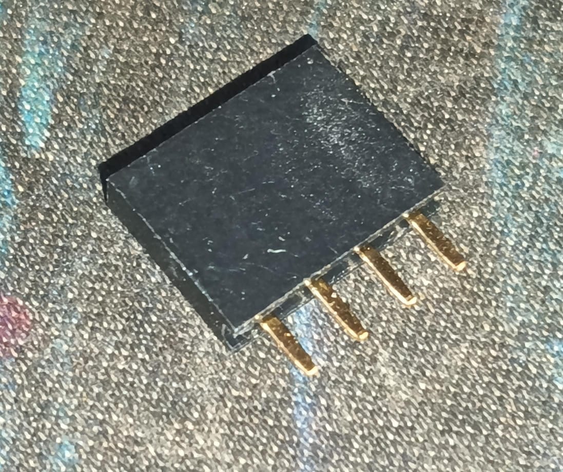 4 Pin 2.54mm Female Header flow solder 1x4p 4pin straight bergstrip ETD11321