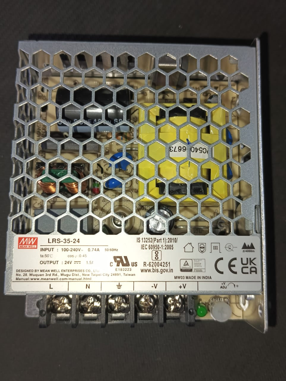 LRS-35-24 MEAN WELL 24V 35W AC DC Converters SMPS ETD11206