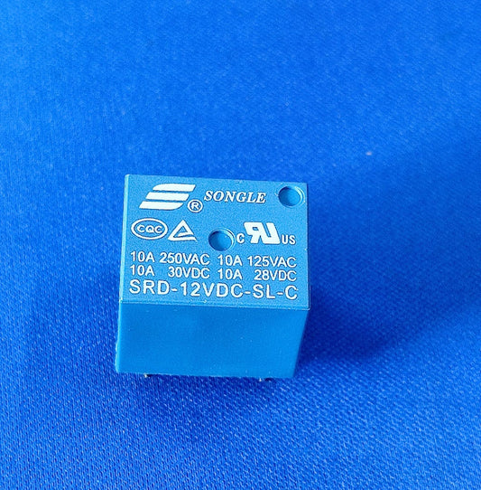 SRD-12VDC-SL-C Relay 12V 10A SONGLE SPDT ETA2197