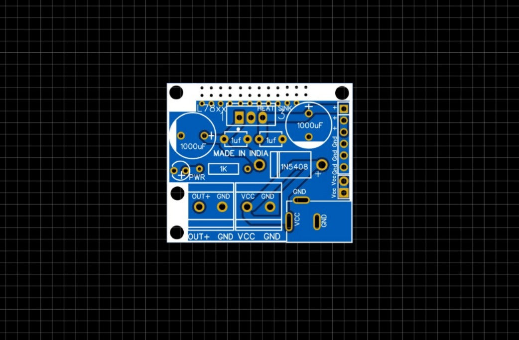 PCB FOR 78XX SERIES VOLTAGE REGULATOR ET9690