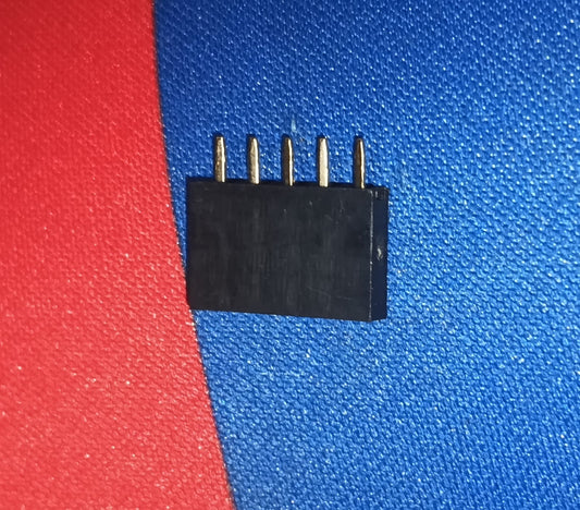 5 Pin 2.54mm Female Header flow solder 1x5 straight bergstrip 5pin ETG7928