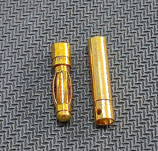 4mm Gold Connector bullet Male Female Pairs ET7694