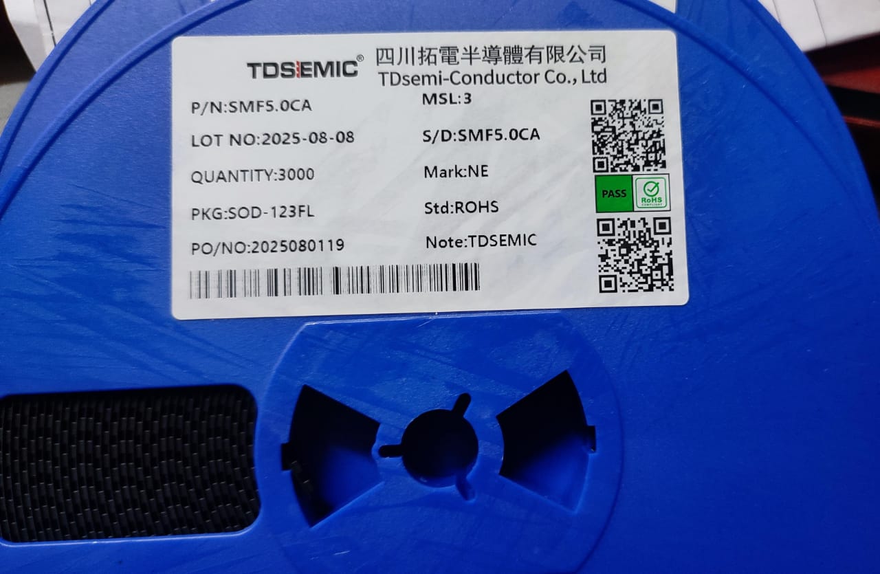 SMF5.0CA TDSEMIC SOD-123FL Surge Protection 5v smd TVS diode 5% 5CA ET11137