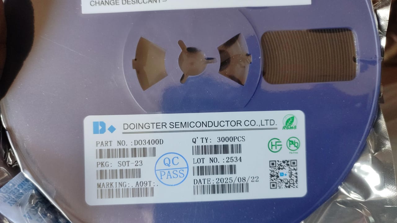 MOT3400 OR DO3400D SOT23 R0 A09T SMD MOSFET 30V 5.8A N Channel ETA1096