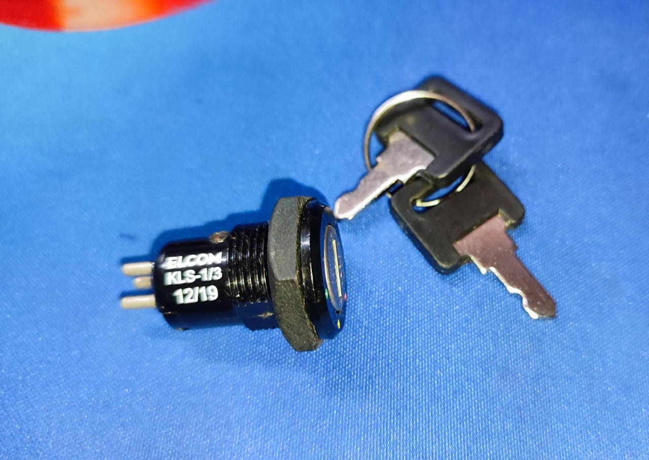 KLS-1/3  ELCOM  Key Switch lock  12VDC 25mA ETD11154