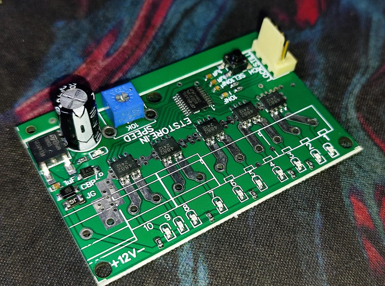 DC Design Chaser 10 / 8 / 6 / 4 Channel with small speed controller & without connector 7-15V DC 8A ET11241