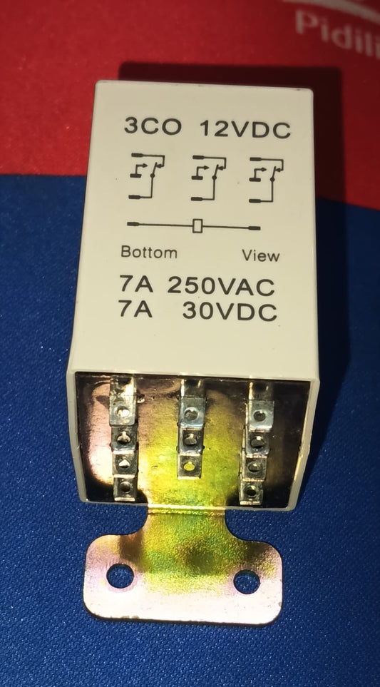 3CO 12VDC 7A Relay 11 PIN 250VAC KT216 KYOTA ETE9879
