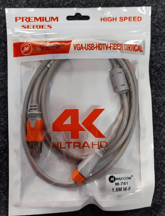 USB A MALE TO FEMALE Cable 1.5M extension ET9790