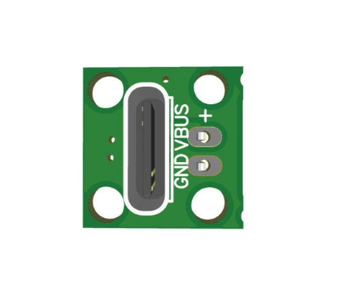 PCB For C Type USB to DIP Adapter Female breakout board module 2 pin vertical mount ETD11402