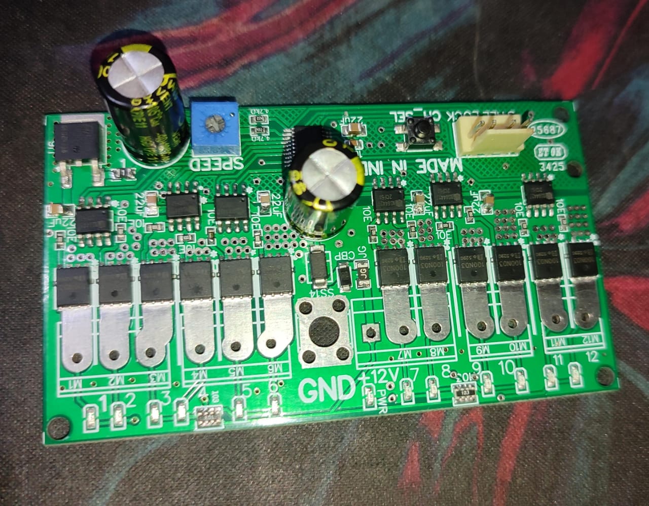 12 Channel 50A 7-15V DC  DC Design Chaser without connector ET11281