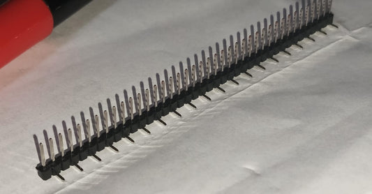 40 Pin 2.54mm Pitch SMD Male Header straight 1x40 BERGSTRIP Staggered Pins ETD11287