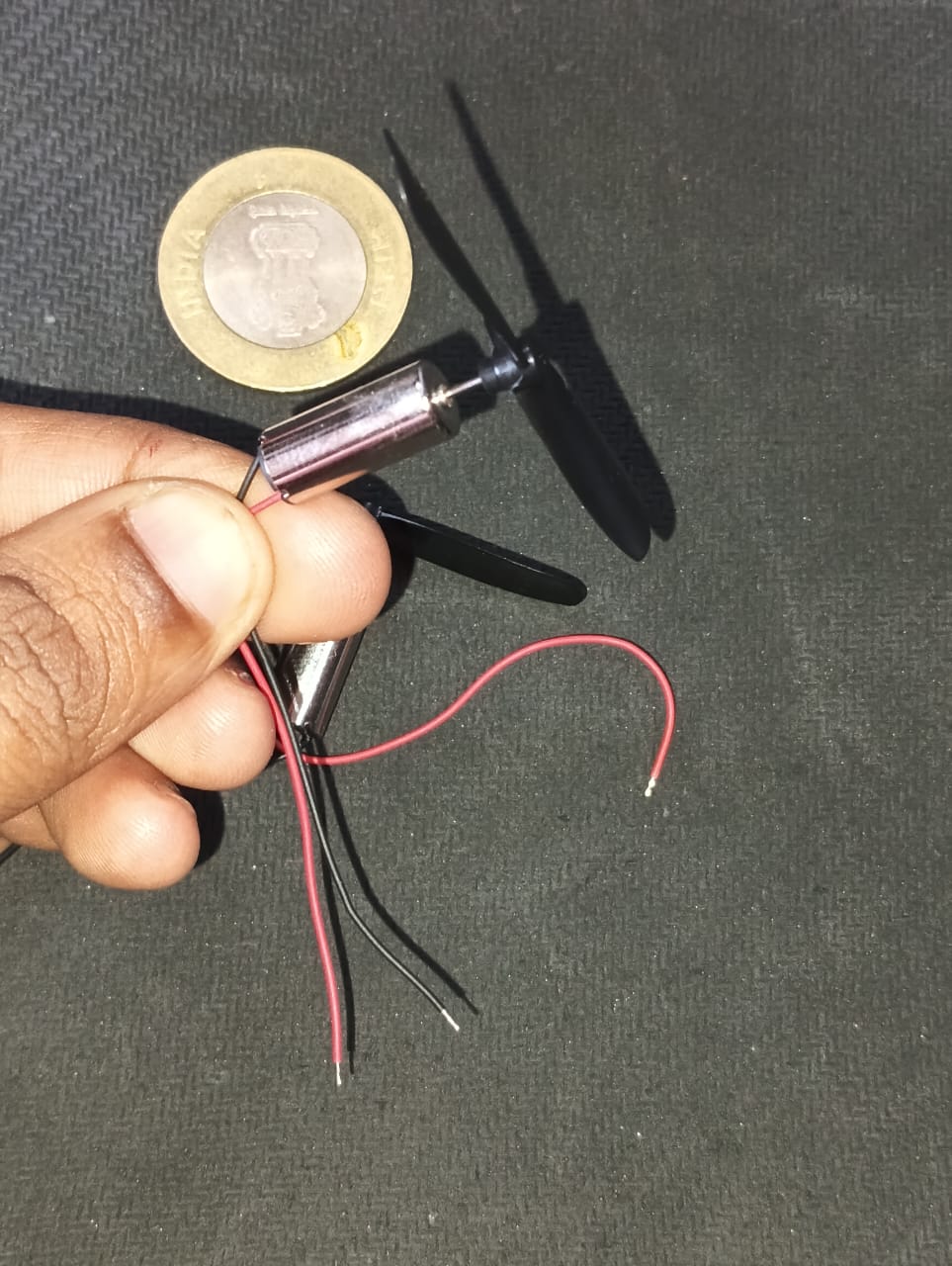 1 PAIR Coreless Motor 716 2x16mm Micro With Propeller 3.7V 1PAIR ETD11238