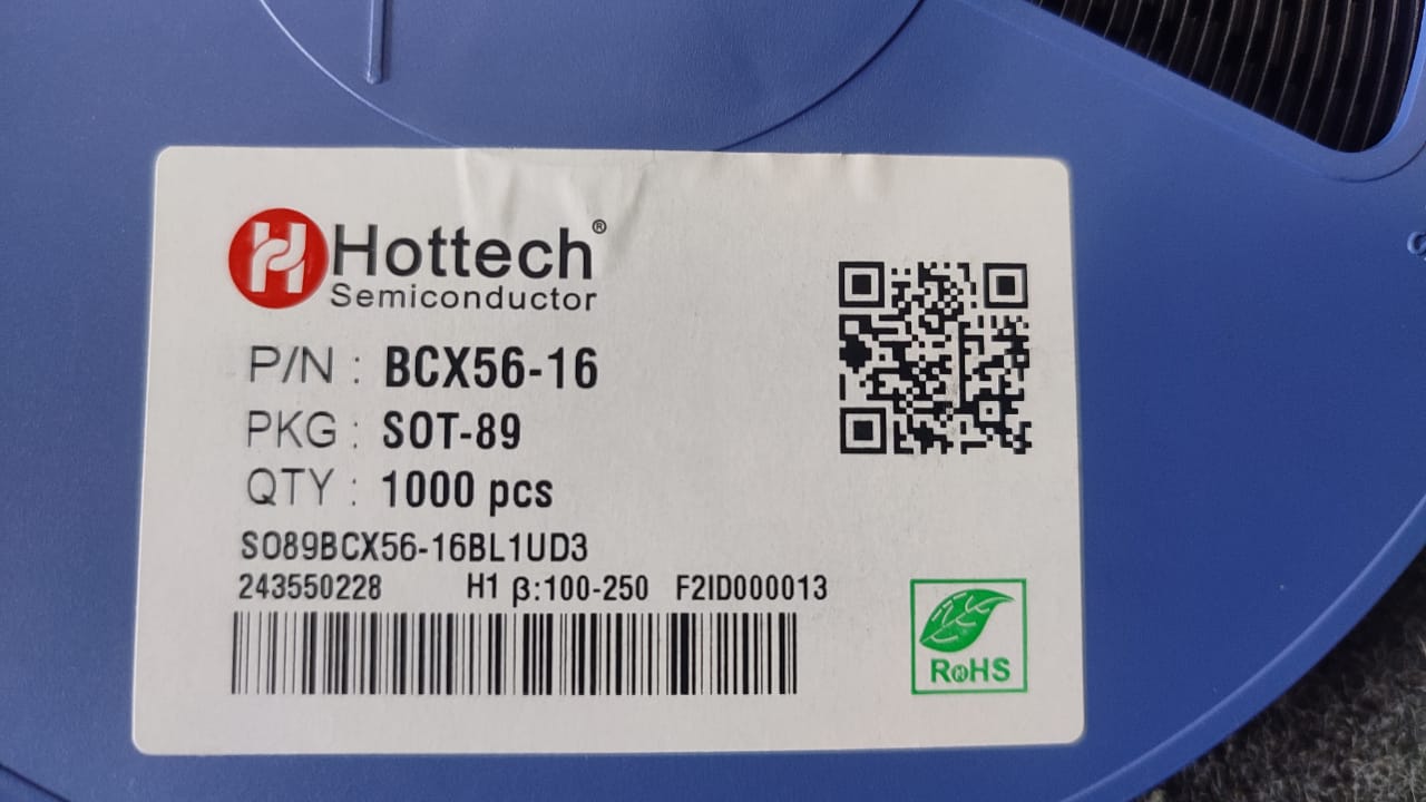 BCX56-16 BL SOT-89-3L Hottech smd NPN Transistor 80V 1A ET7729