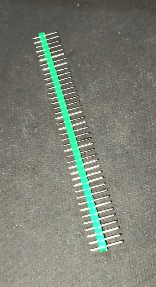 GREEN  40 Pin 10mm height 2.54mm Male Header straight 1x40 BERGSTRIP ETE9942