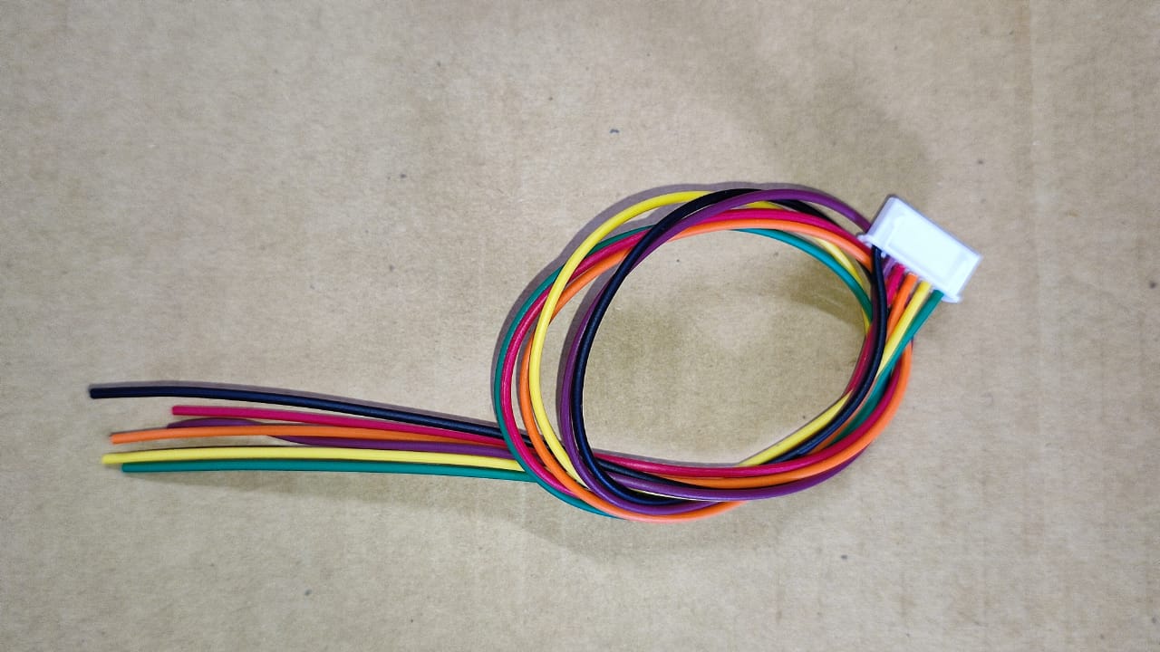 JST 6 Pin female with wire 2.54MM PITCH 2515 xh 7/38 300mm length ET8414