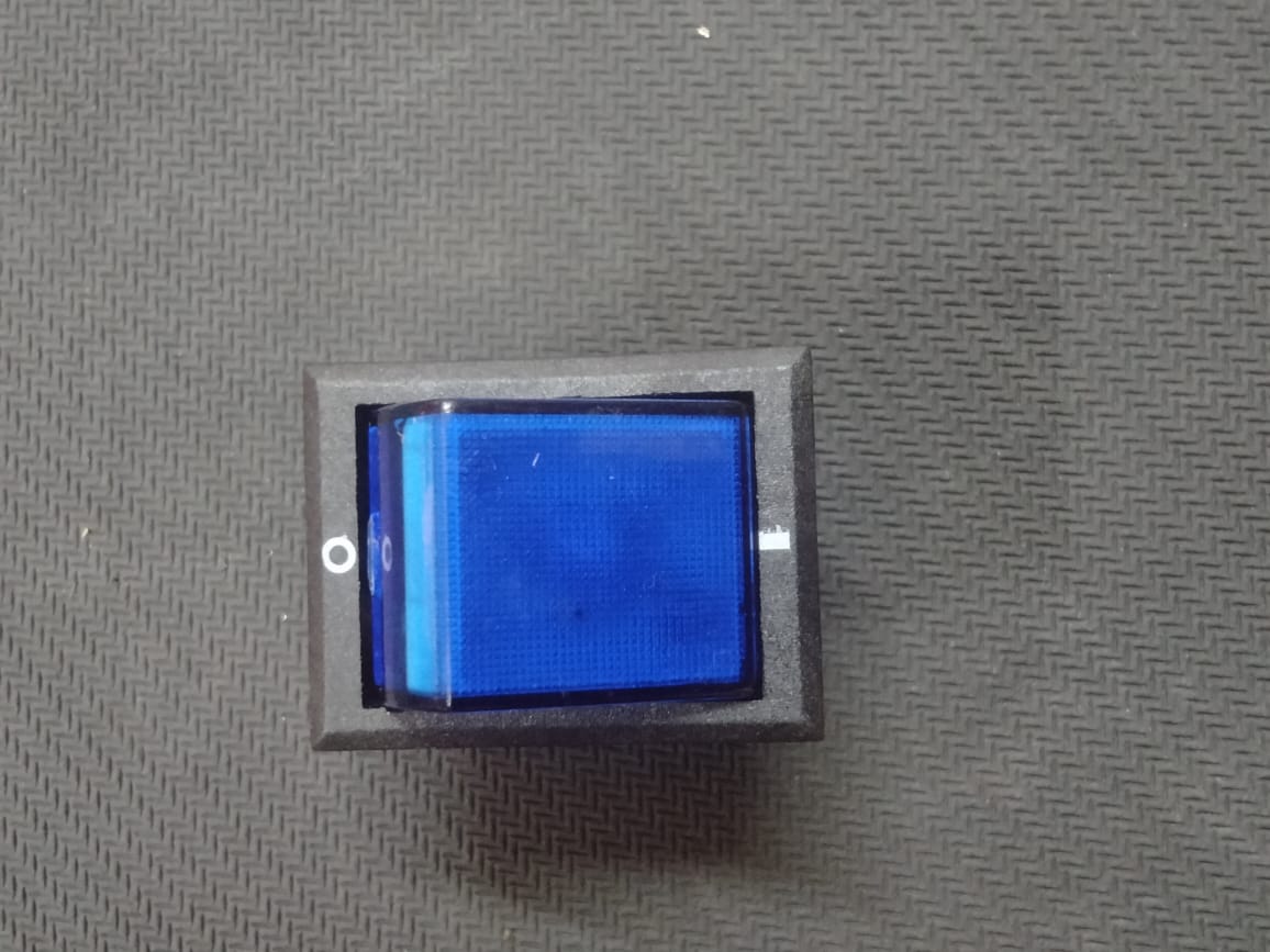 Signia Rocker Switch Button SE324 blue SOYNIA 2 POSITION 4 LEG 250V 16A ROCKER SWITCH with indicat ...