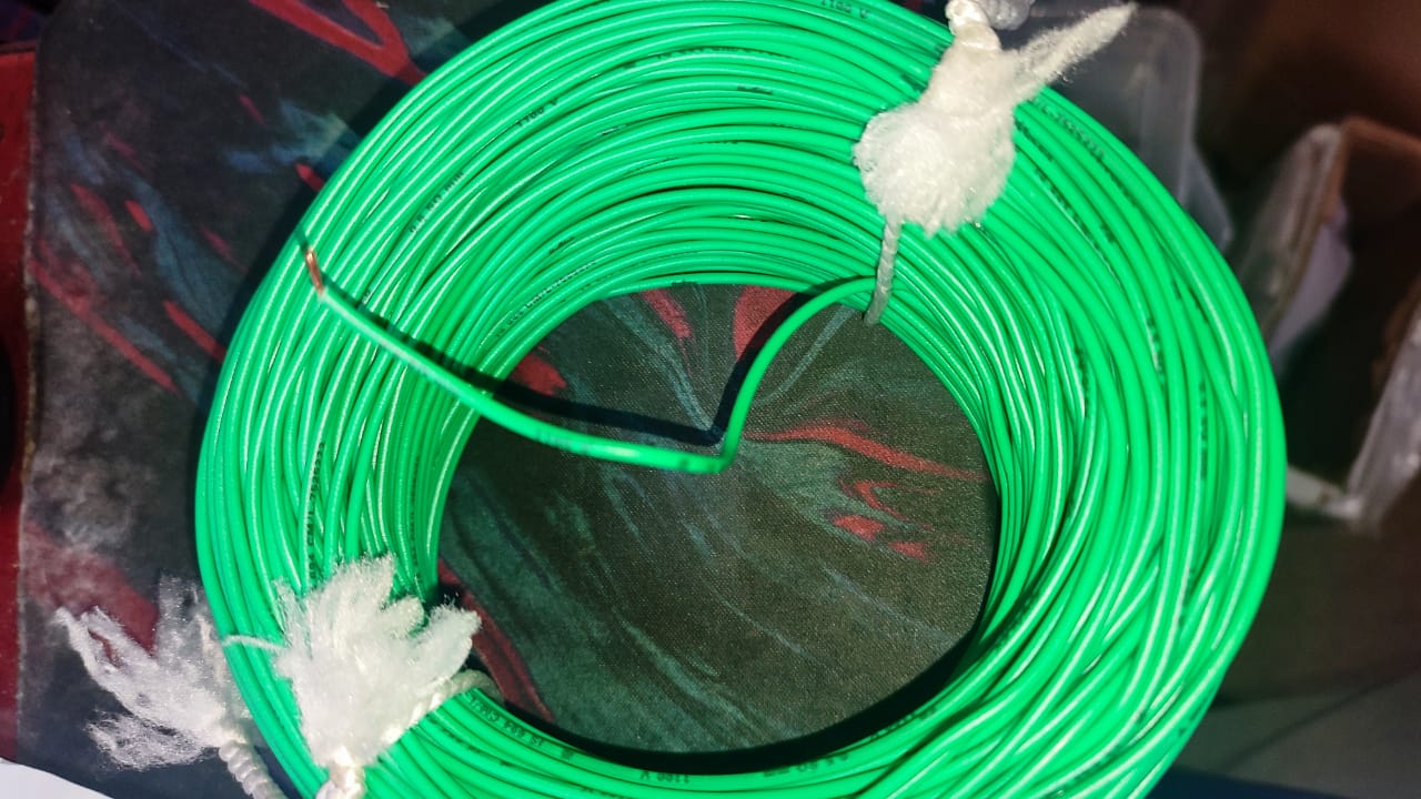 GREEN 1meter 0.5Sqmm 4A COPPER Cable FINOLEX WIRE ET2044