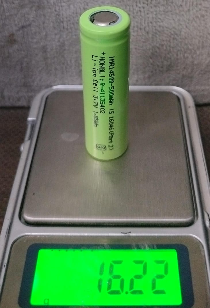 3.7V 500mAh 14500 Li-ion Battery HONGLI ET11366