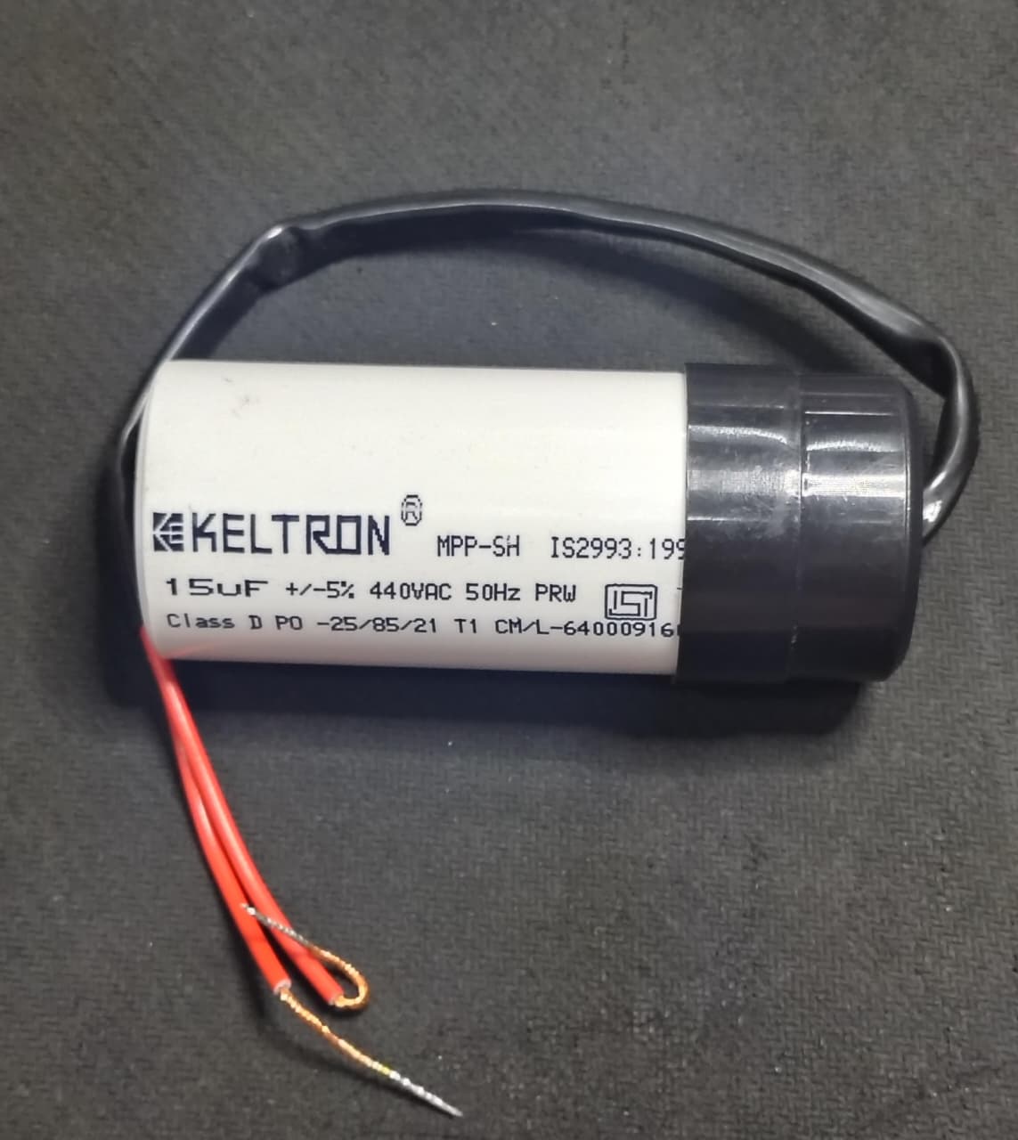 KELTRON 15UF MFD 440V METALLIZED POLYPROPYLENE SELF HEALING MOTOR RUN CAPACITORS MPP CAPACITOR ET10645