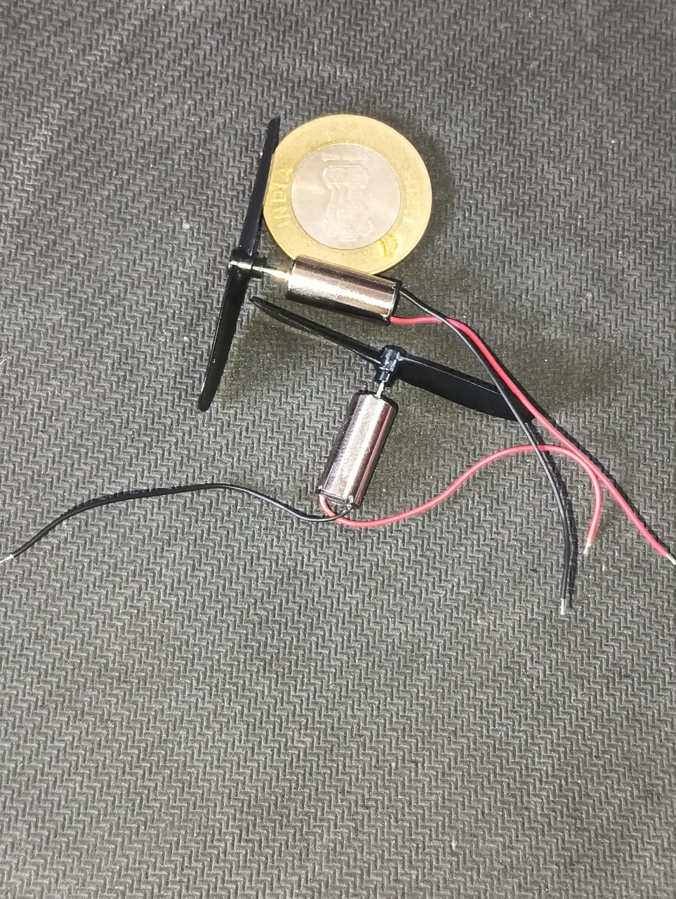 1 PAIR Coreless Motor 716 2x16mm Micro With Propeller 3.7V 1PAIR ETD11238