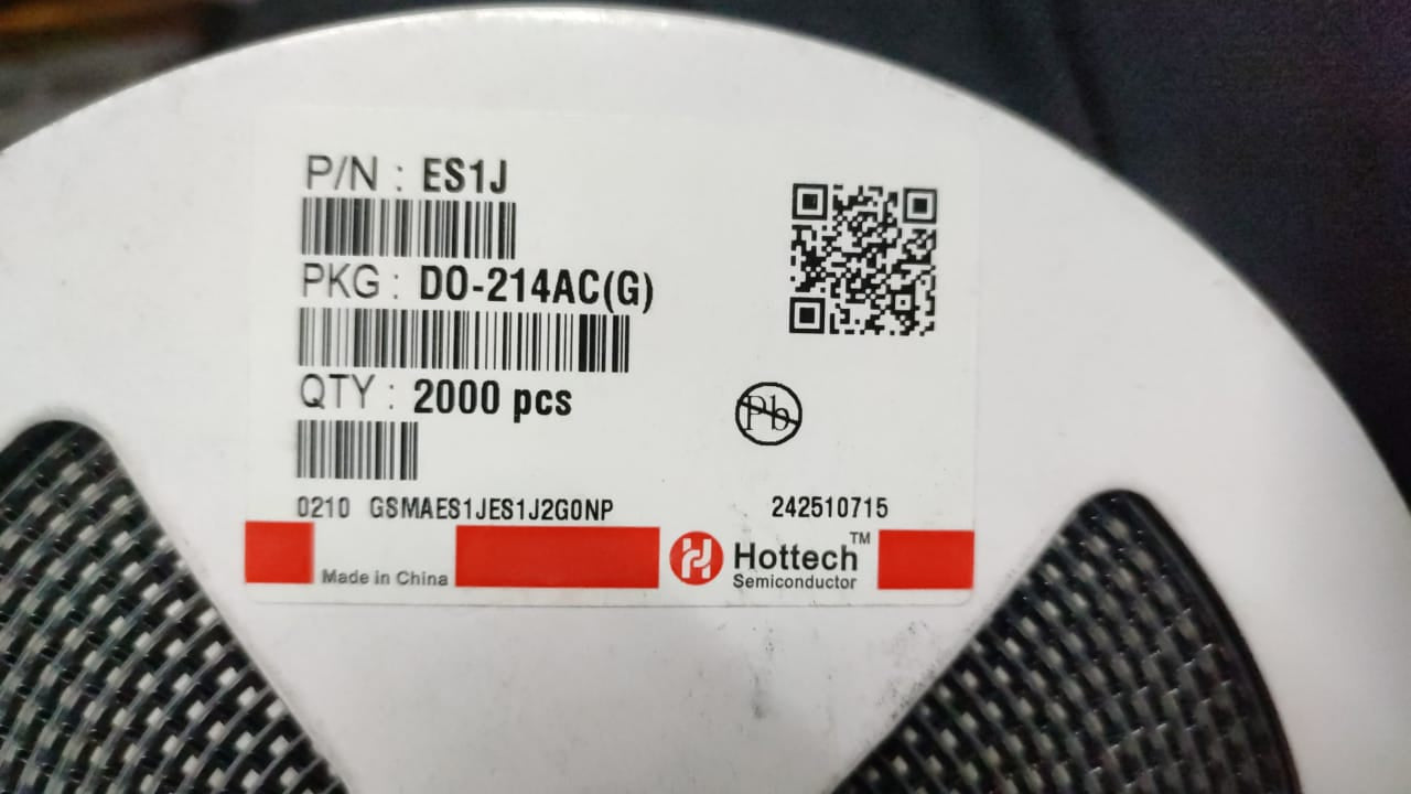 ES1J SMD DIODE DO-214AC(SMA) 600V 1A FAST RECOVERY RECTIFIER ETA1579